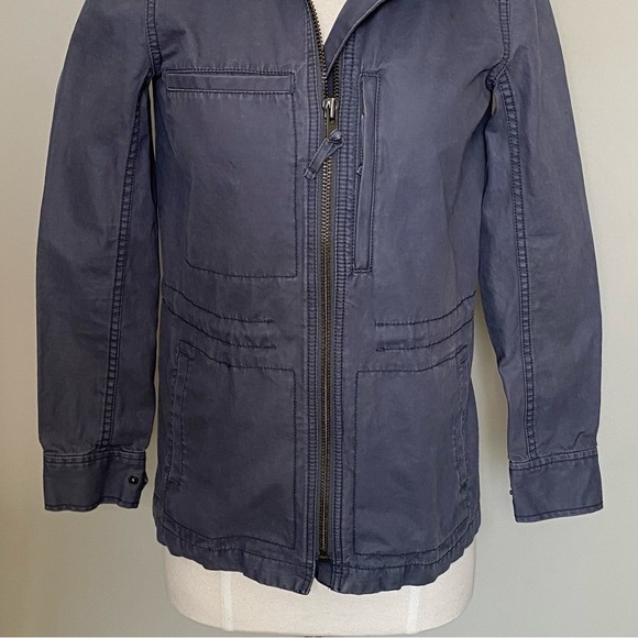 Madewell Fleet Utility Military Zip Jacket in Gray, size XS - Picture 4 of 16